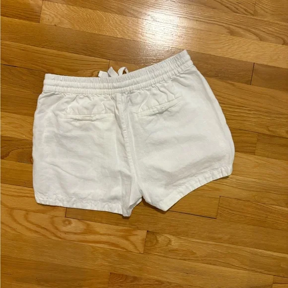 J. Crew Linen Blend White Seaside Shorts - Picture 6 of 8